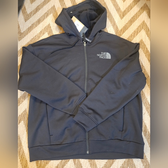NEW The North Face Horizon Men Jacket Adult L Gray Logo Hoodie Fleece Full Zip - Picture 7 of 11